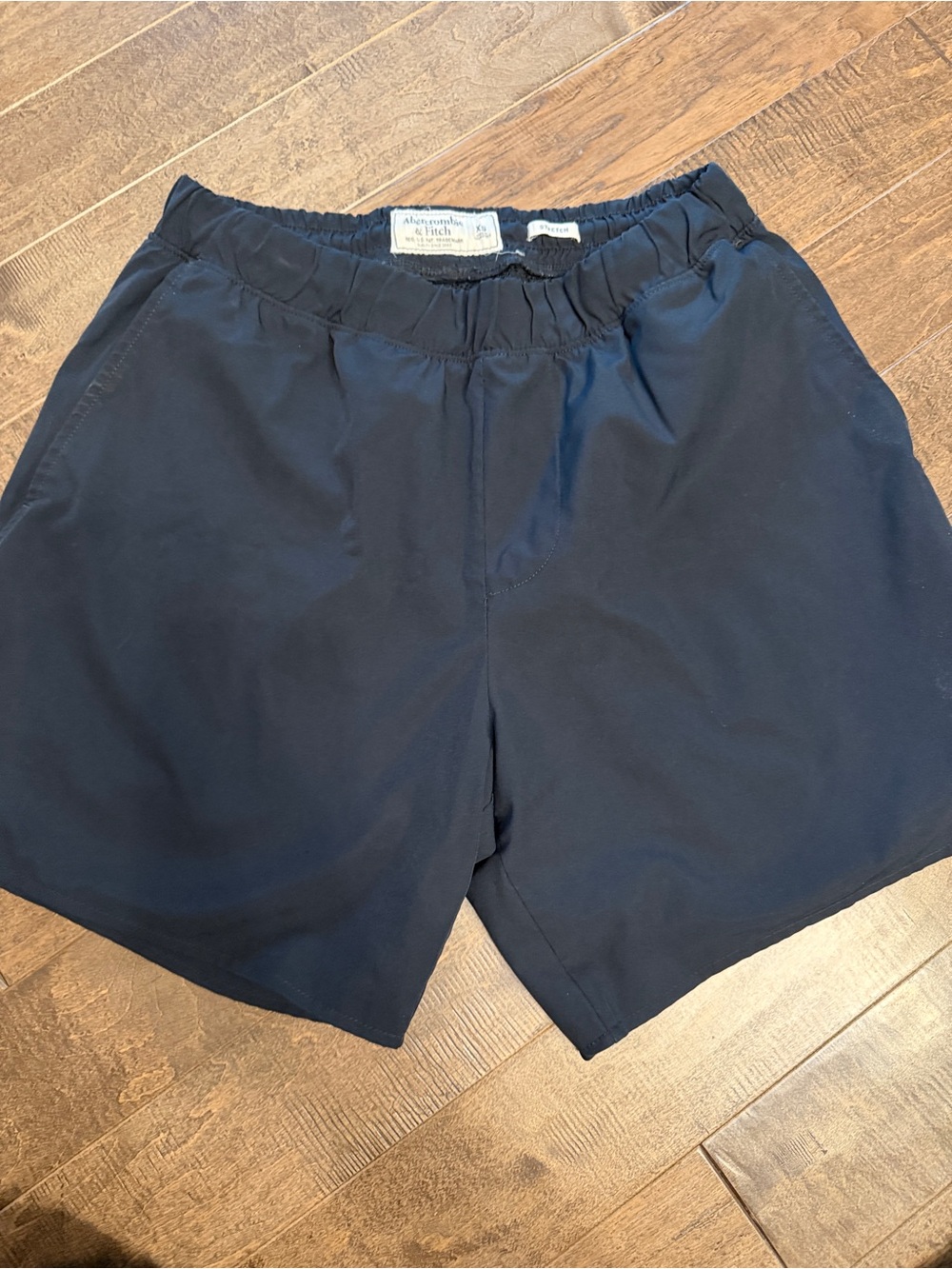 Abercrombie & Fitch Men's Dark Navy Athletic Shorts
